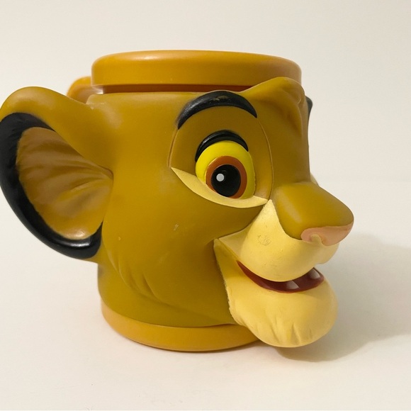 Vintage Disney The Lion King Simba 3D Plastic Mug Cup - Picture 14 of 16